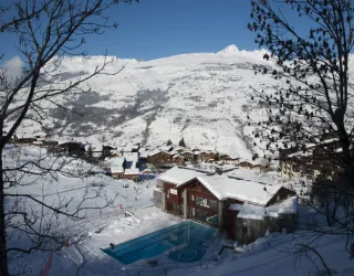 Exterior view, winter