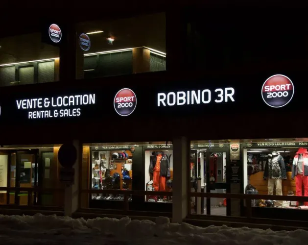 Exterior of Robino 3R Sport 2000 shop in Plagne Centre