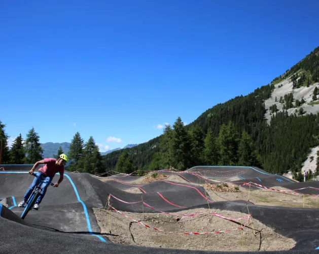 parcours bleu / rouge Pumptrack