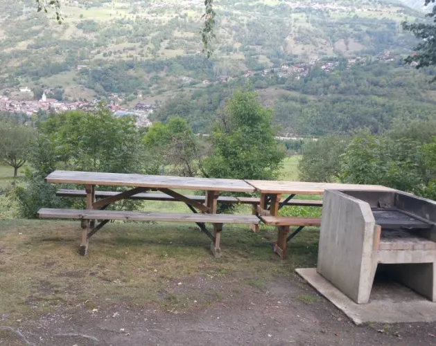 Picnic area  - Macot, valley of La Plagne