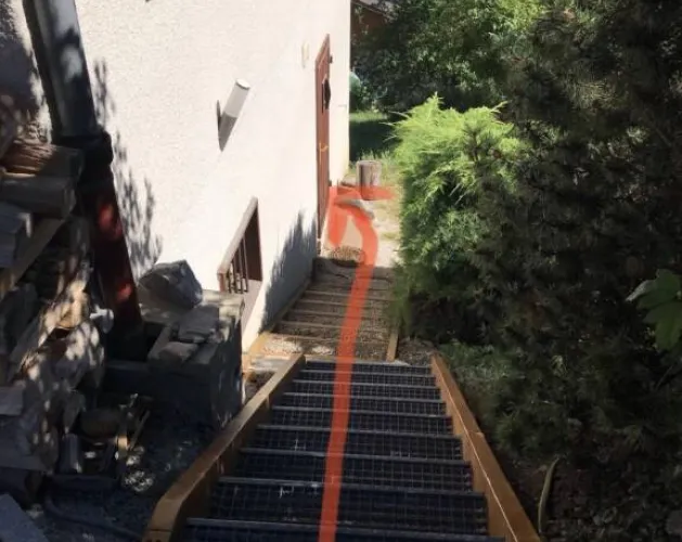 Staircase to studio