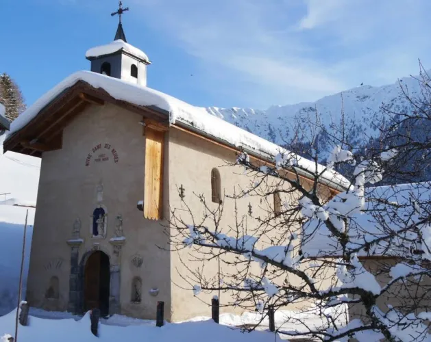 chapel in winter
