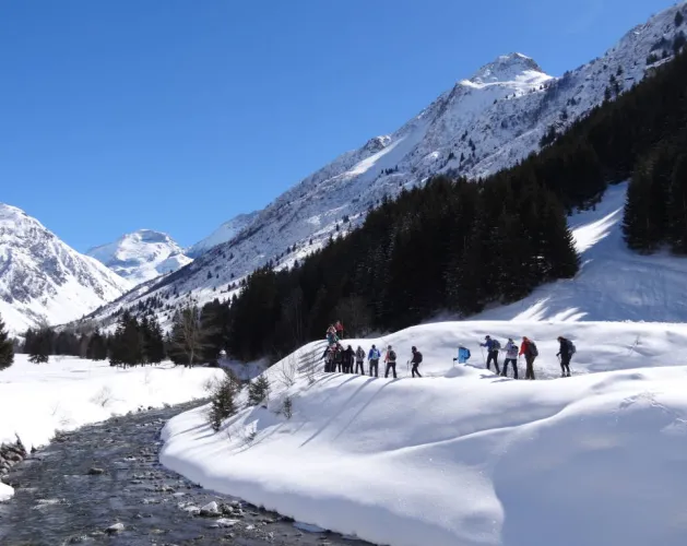 Épéna snowshoe itinerary