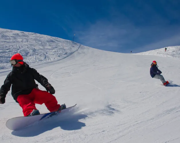 Snowboarding course