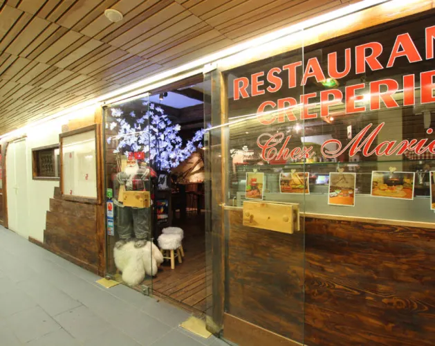 Façade, restaurant Chez Marie,