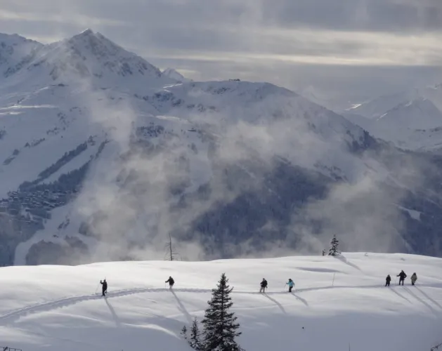 La Rossa snowshoeing itinerary