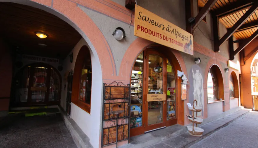 La boutique Saveurs d'Alpages aux Coches