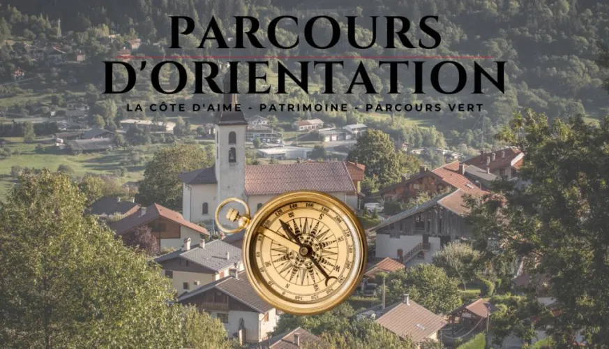 Orienteering course heritage of La Côte d'Aime