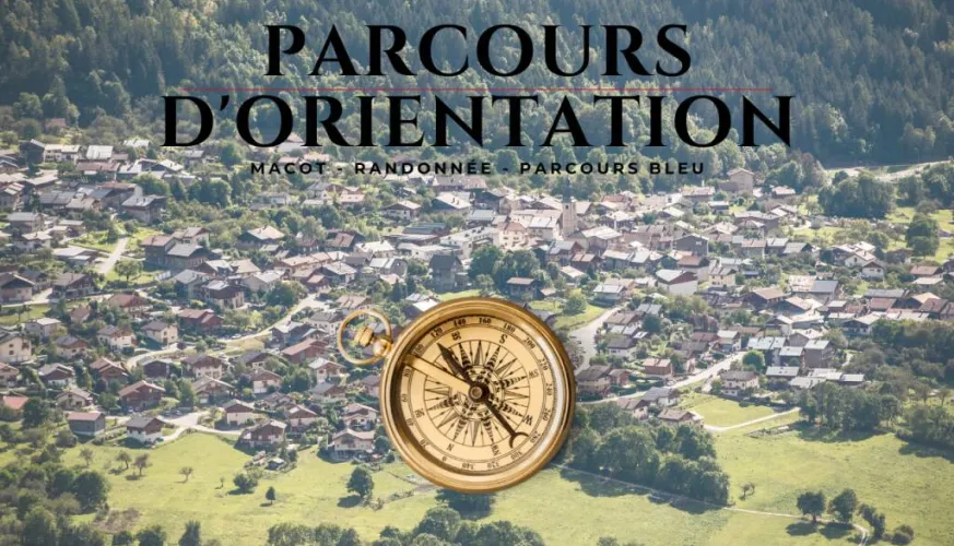 Sporty orienteering course around Macot - blue level