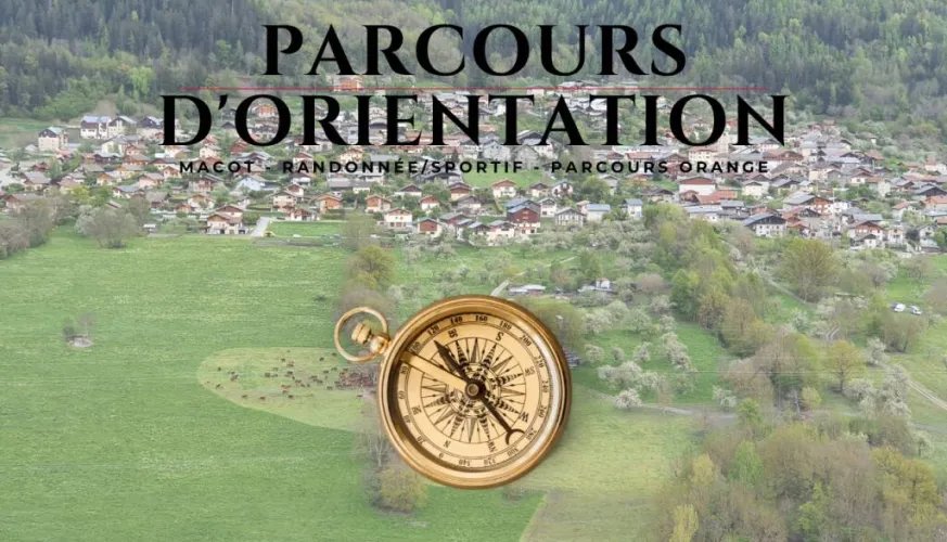 Sporty orienteering course around Macot - orange course