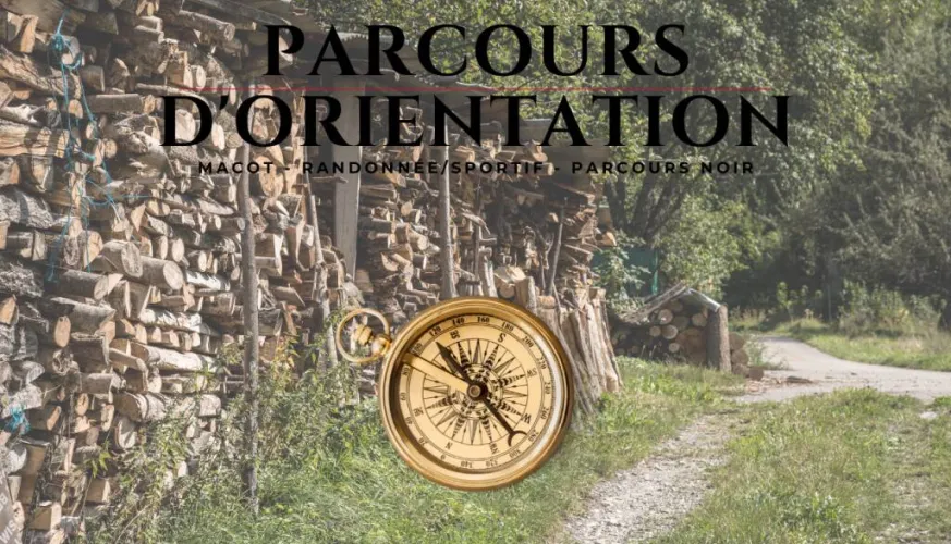 Sporty orienteering course around Macot - black level