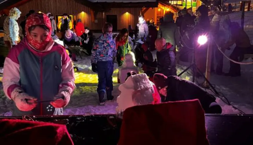 Snow sculpture_Plagne-Montalbert