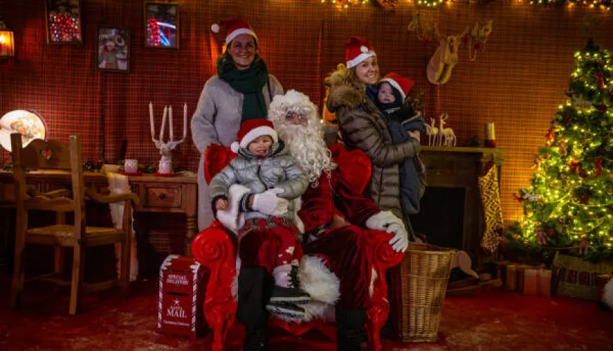Séance photo avec le Père Noël_La Plagne