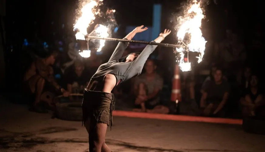 July 14th fireworks show!_Montchavin-les-Coches