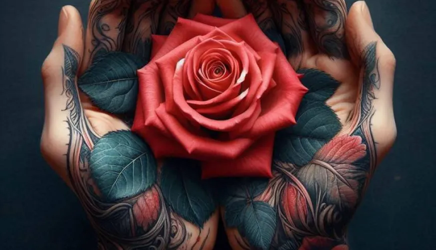 A unique tattoo!_Montchavin-les-Coches
