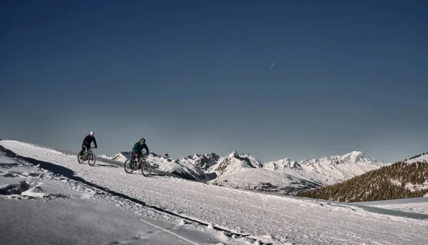 E-biking on snow_La Plagne