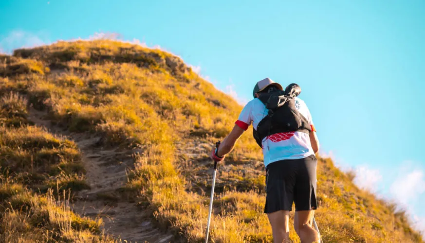 Steep climb TRAIL route - La Rossa_Champagny-en-Vanoise