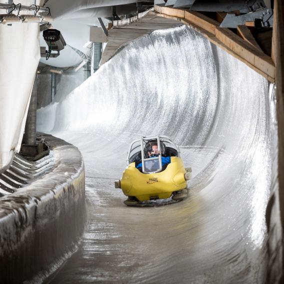 Bobsleigh Track In La Plagne Olympic Track Skeleton Bobsleigh And Sled