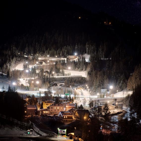 Piste Olympique de bobsleigh de nuit La Plagne