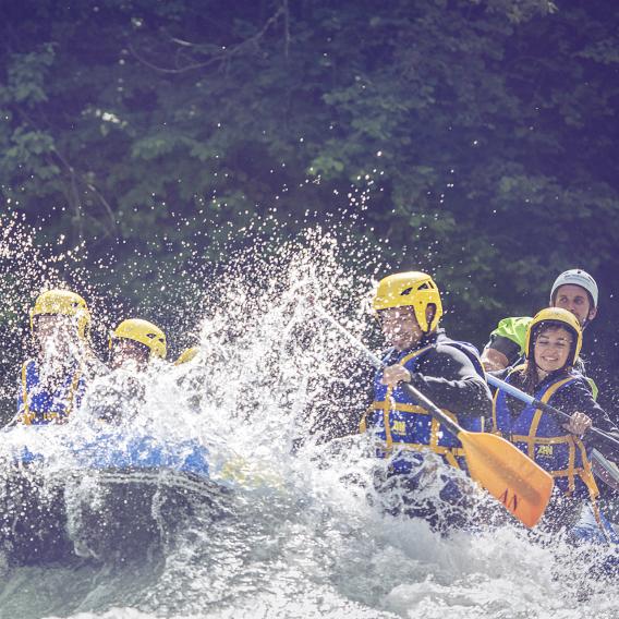 Descente de l'Isère en rafting à La Plagne