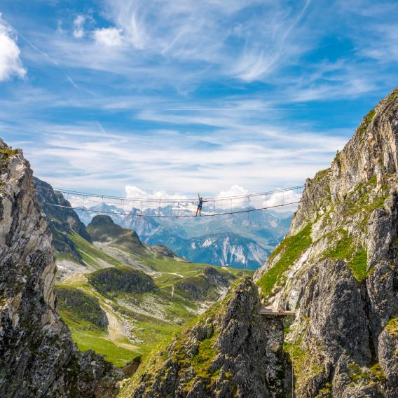 Via ferrata à La Plagne