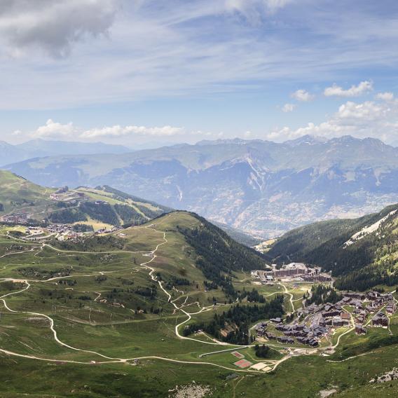 Panorama estival Grande Plagne