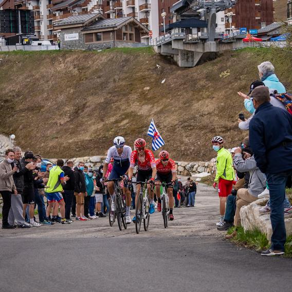 Arrivée du Critérium du Dauphiné à La Plagne 
