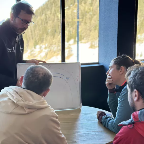 Briefing et repérage de la piste