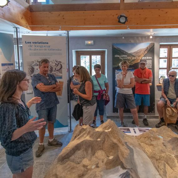 Visite de l'Espace Glacialis