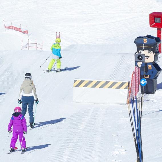 Ski sur la Fun slope à La Plagne