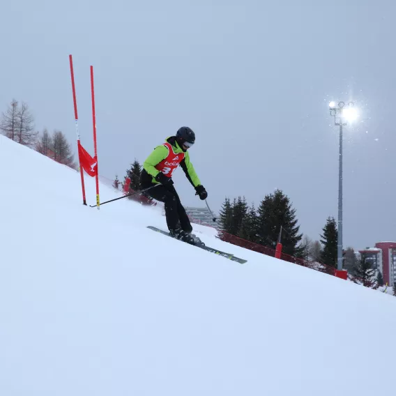 Course stade de slalom La Plagne