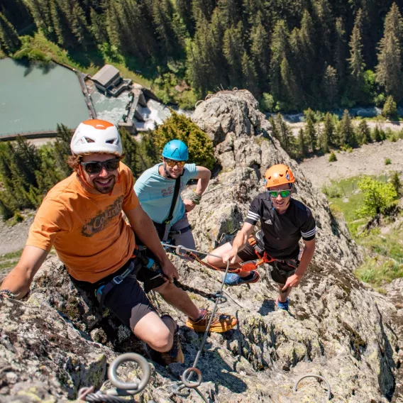Via ferrata à Champagny
