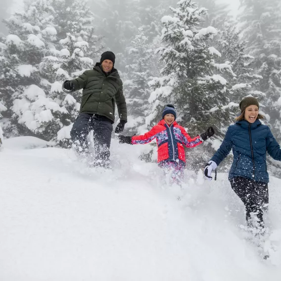 Courir dans la neige