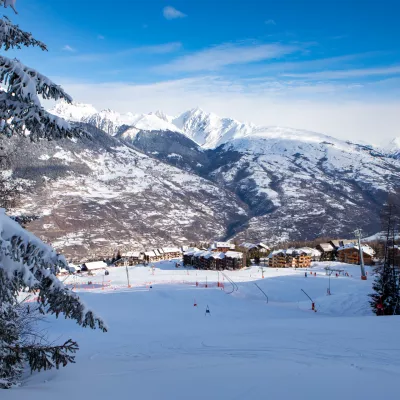 Village de La Plagne Montalbert en hiver