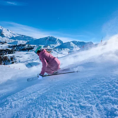 Downhill skiing