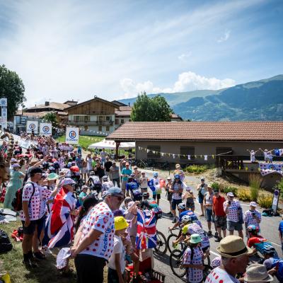 The Tour de France passes through La Plagne Tarentaise and Aime-la-Plagne