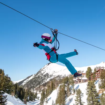 Tyrolean traverse, guaranteed thrills!