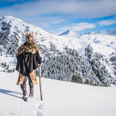 An epic encounter on the slopes