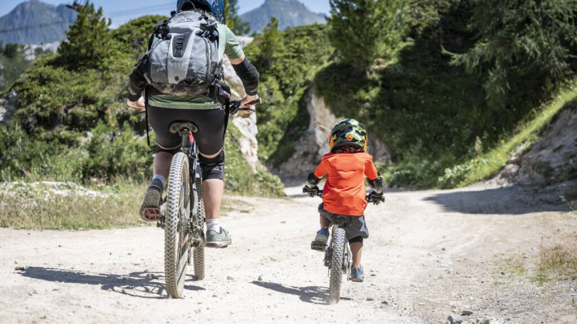 En route pour les pistes de VTT !_Montchavin-les-Coches
