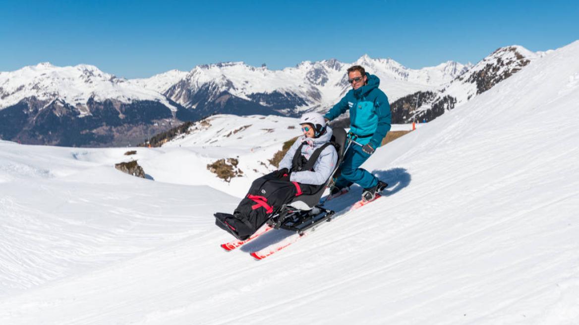 Oxygène La Plagne école de ski handiski taxiski