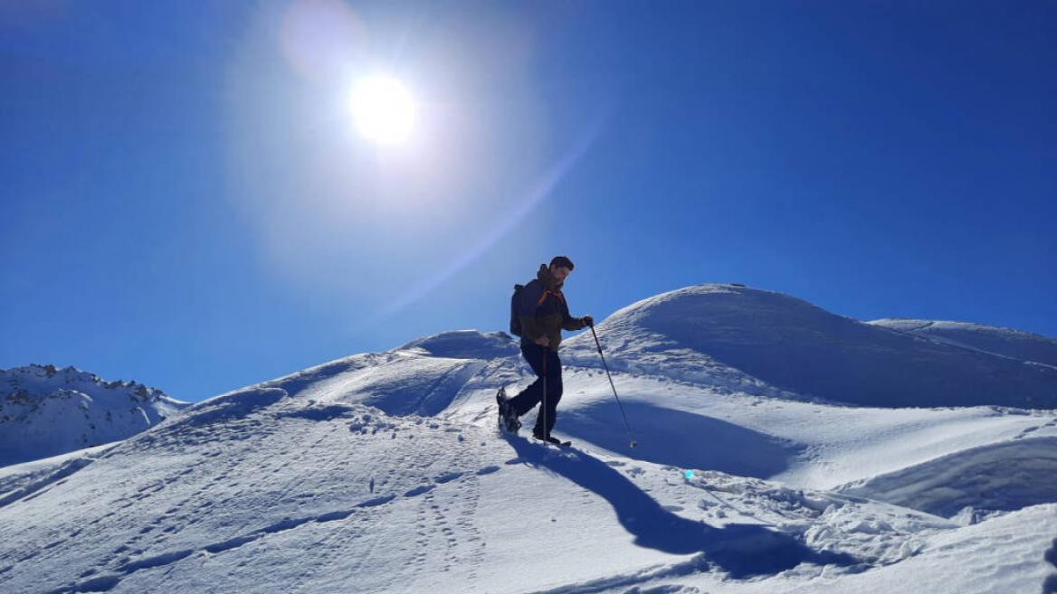 Balade en raquettes à la Plagne