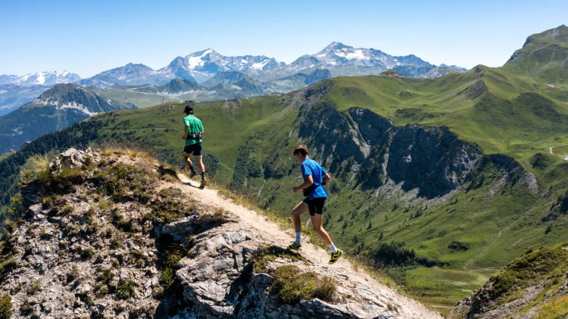 Trail running in La Plagne