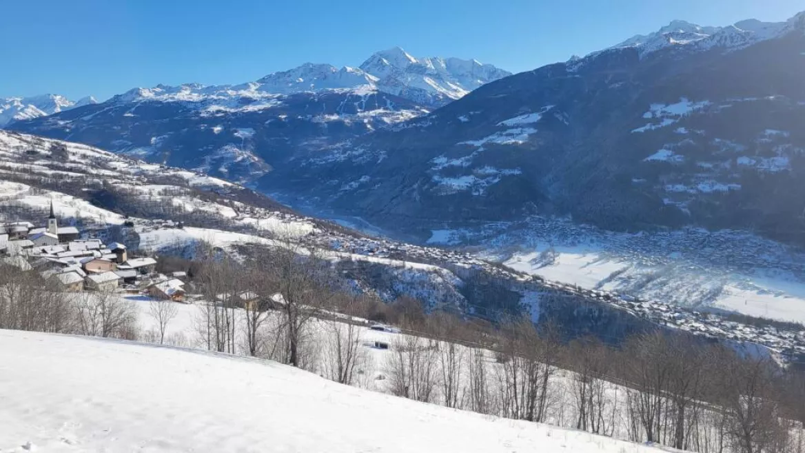 Snowshoe / hiking trail - Notre Dame du Foyer chapel_Aime-la-Plagne