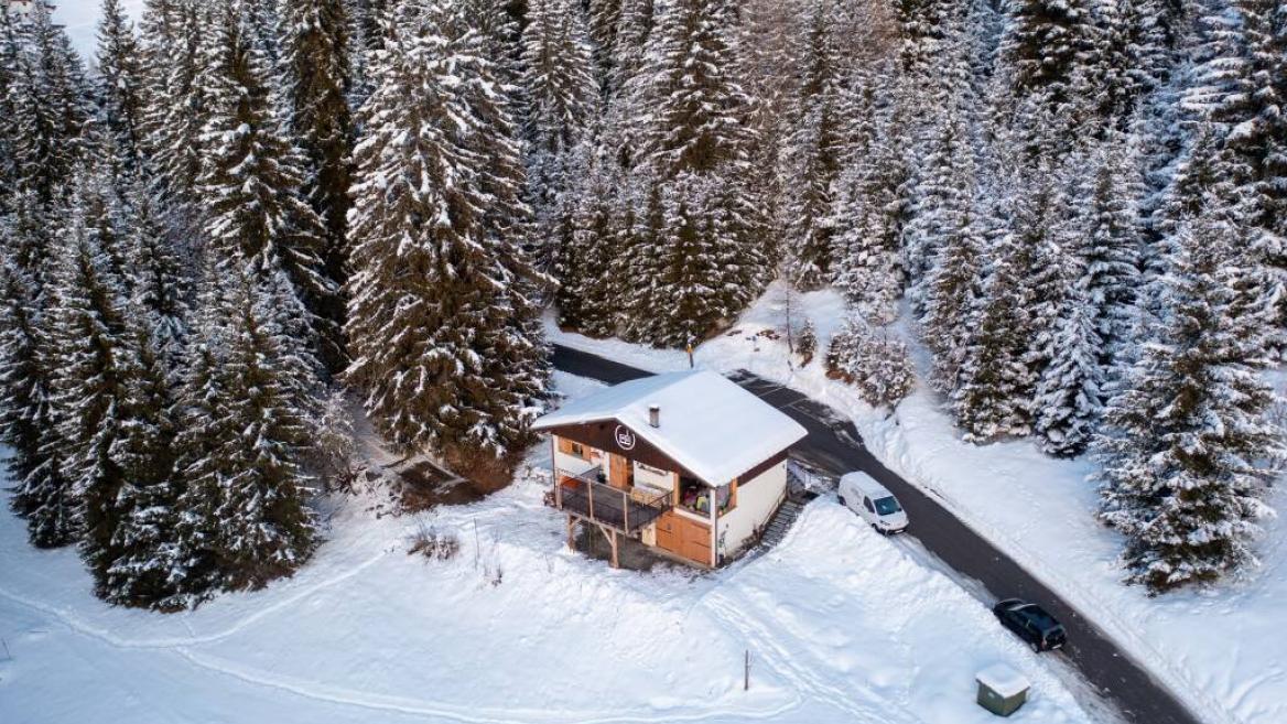 Vue du drône Chalet du Bresson_La Plagne Tarentaise