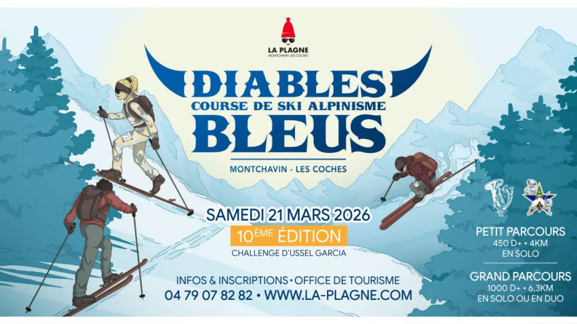 10th edition of the "Blue Devils" ski mountaineering race_Montchavin-les-Coches