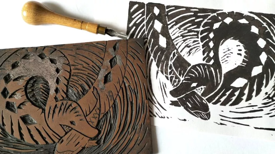 Linocutting workshop_Aime-la-Plagne