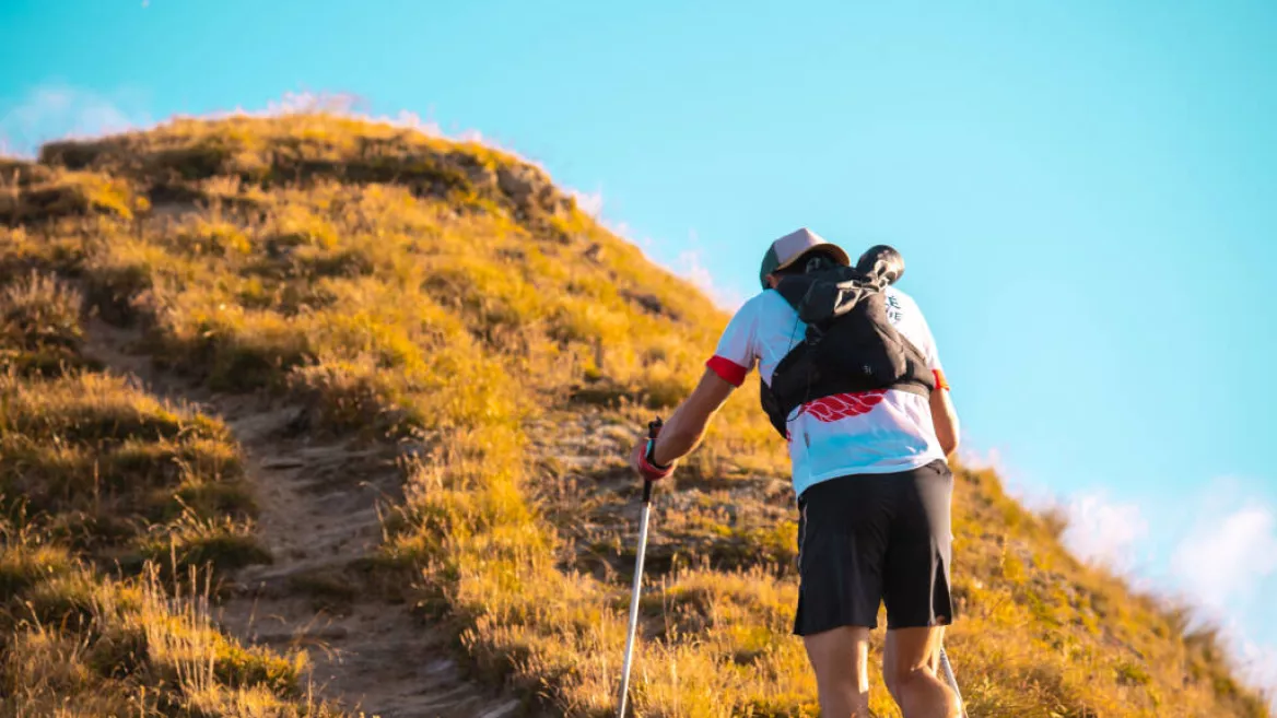 Steep climb TRAIL route - La Rossa_Champagny-en-Vanoise