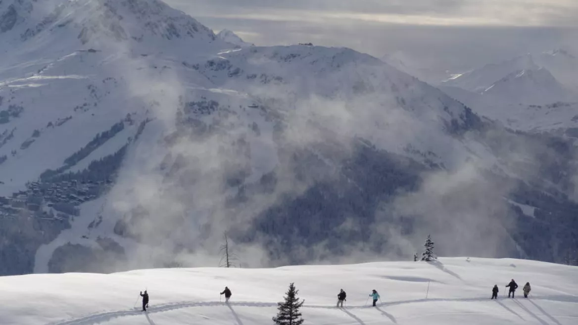 La Rossa snowshoeing itinerary