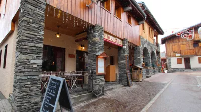 La Zaccota restaurant in Montchavin's pedestrian street