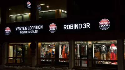 Exterior of Robino 3R Sport 2000 shop in Plagne Centre